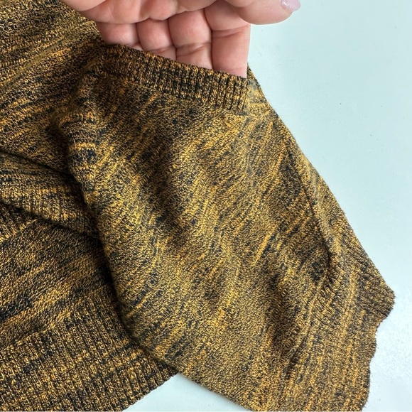 Logo by Lori Goldstein Sweater Women’s Small Orange Cotton Cashmere V Neck Top - Picture 9 of 9